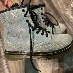 Iridescent doc martens